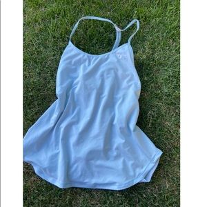 baby blue athletic tank top